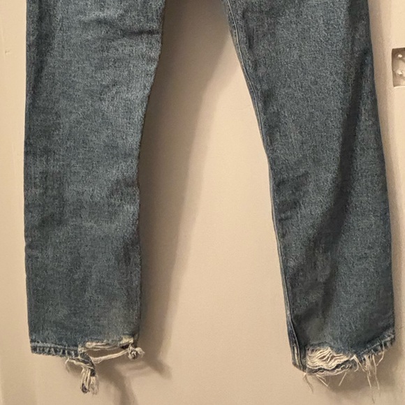 AGOLDE 90'S Pinch Waist High-Rise Straight Jeans Endless Blue - Picture 10 of 10